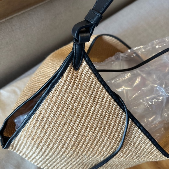 Khaite Hobo Raffia & Leather Tote - Picture 7 of 8